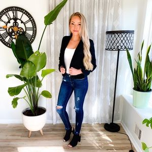 Black Collared Blazer